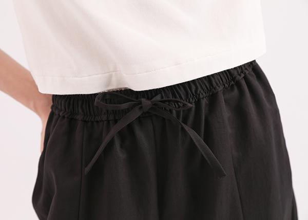 Mansheng_蔓生多層次寬褲_黑 