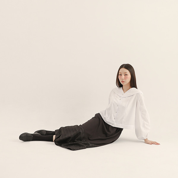 Jadelor_瓊樓V領襯衫_白 