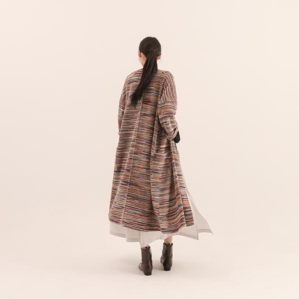 Flora_緋花大口袋罩衫_波西米亞彩 