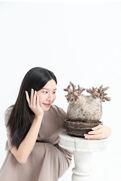 Fusheng_浮生背心式洋裝_灰棕 