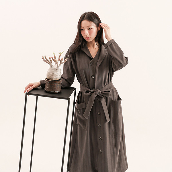 Glide_飛躍襯衫洋裝_鐵灰 