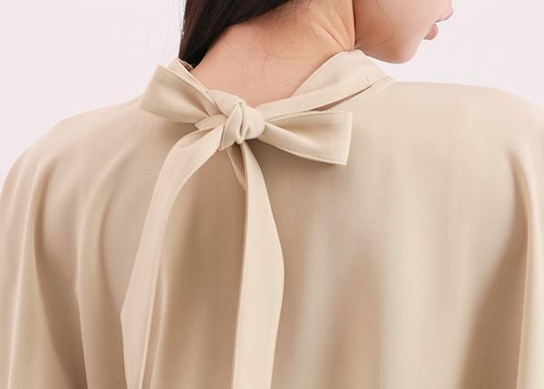 Chunmian_春眠立領變化上衣_芥末黃 