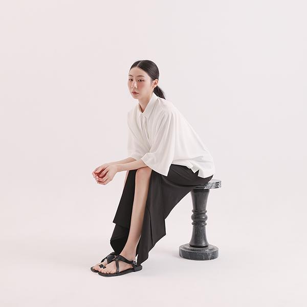 Extend_延伸開衩寬褲_黑 