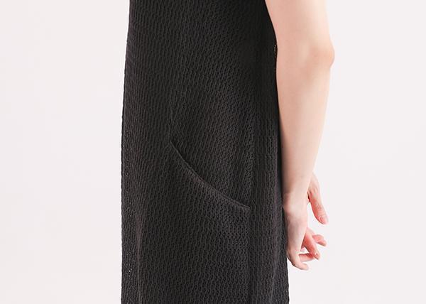 Dayrest_余暇剪接背心洋裝_黑 