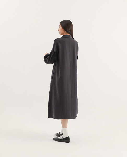 Peaceful_寧靜法式洋裝_藏青 