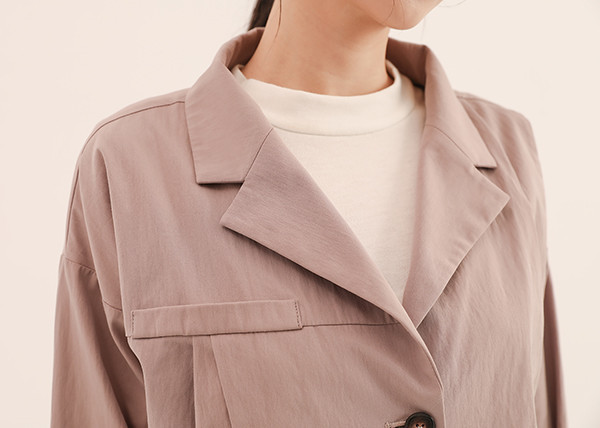 Subtle_隱微褶片西裝上衣_粉紫 