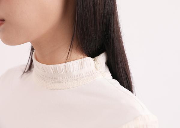 Hover_盤旋透視上衣_白 