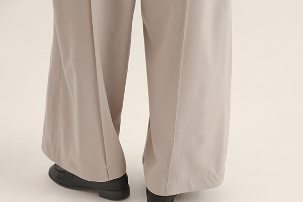 Meander_曲徑剪接長褲_灰 