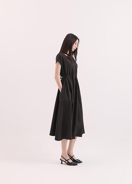 Xiyue_溪月綁帶洋裝_黑 