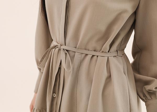 Cling_依戀皺摺洋裝_綠 