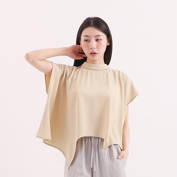 Chunmian_春眠立領變化上衣_芥末黃 