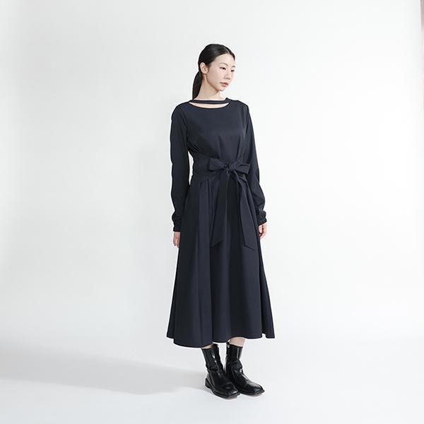 Sincere_真摯綁帶洋裝_藏青 