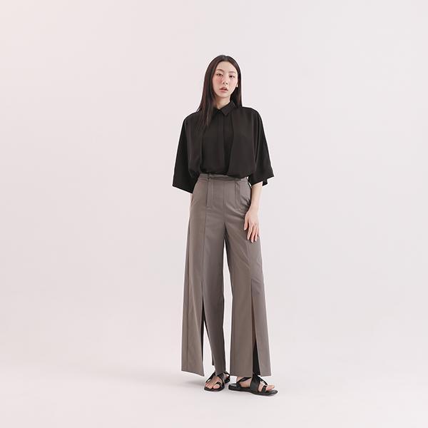 Trigonometric_三角函數小露背襯衫_黑 