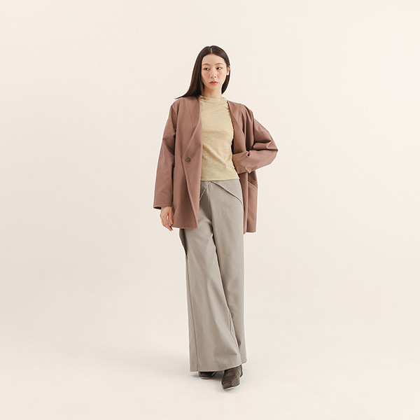 Serenor_從容毛料針織上衣_黃 