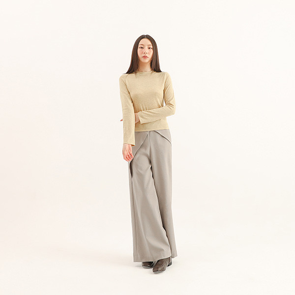 Serenor_從容毛料針織上衣_黃 