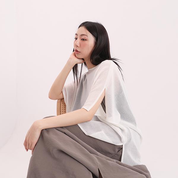 Miro_米羅剪接上衣_白 