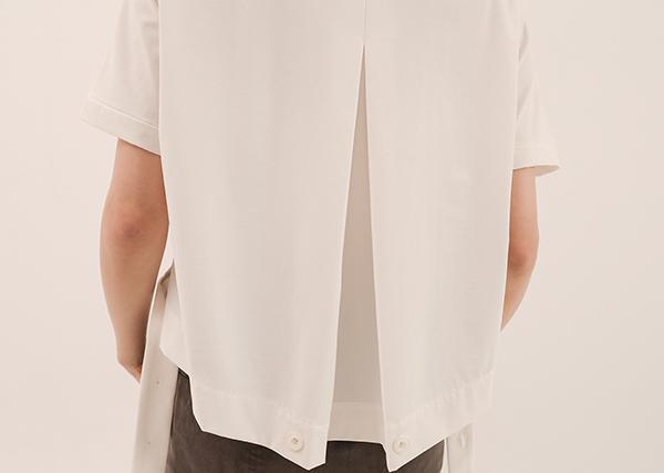 Erya_爾雅條帶襯衫_白 