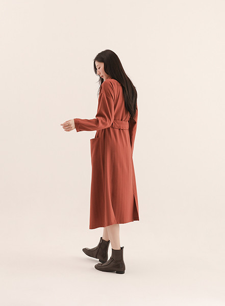 Glide_飛躍襯衫洋裝_橘紅 