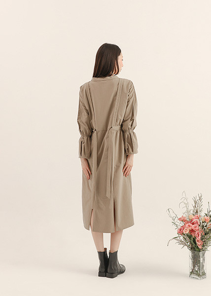 Graceful_曼妙綁帶洋裝_棕 