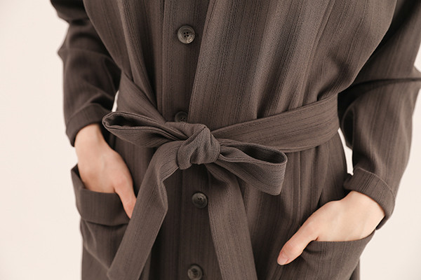 Glide_飛躍襯衫洋裝_鐵灰 