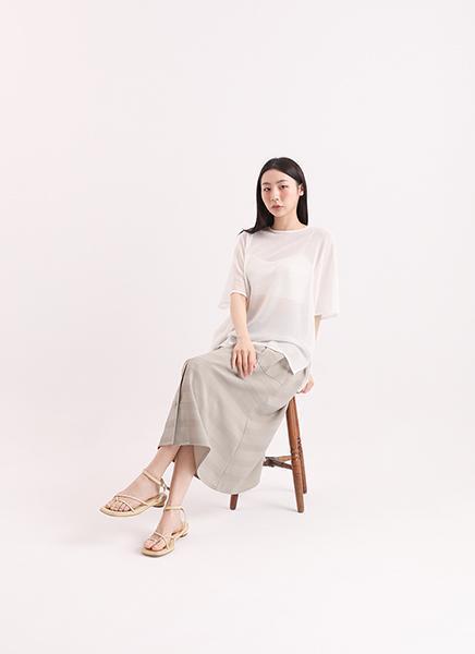 Swaying_搖曳開襟裙_淺灰 
