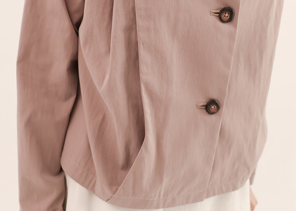 Subtle_隱微褶片西裝上衣_粉紫 