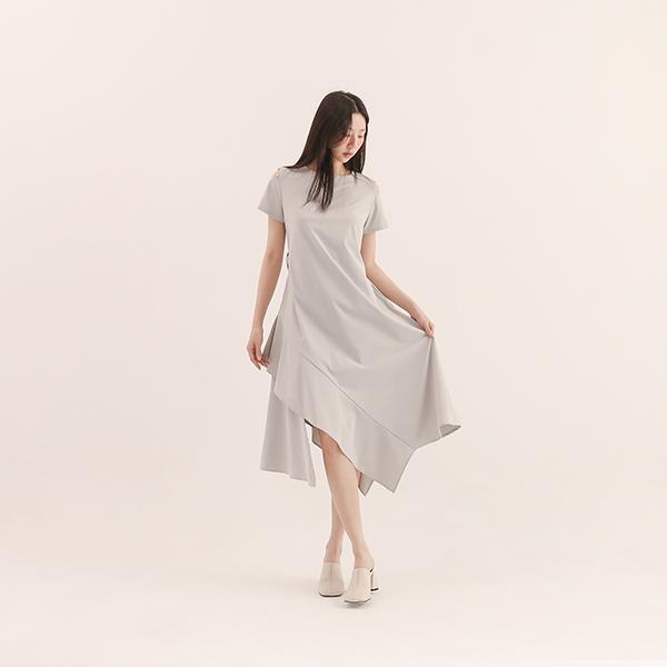 Tsuiman_翠曼綁帶洋裝_灰 