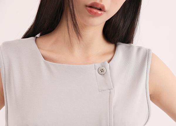 Huayuan_花苑剪接洋裝_淺藍 