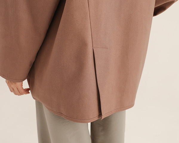Weixin_維新褶片外套_粉棕 