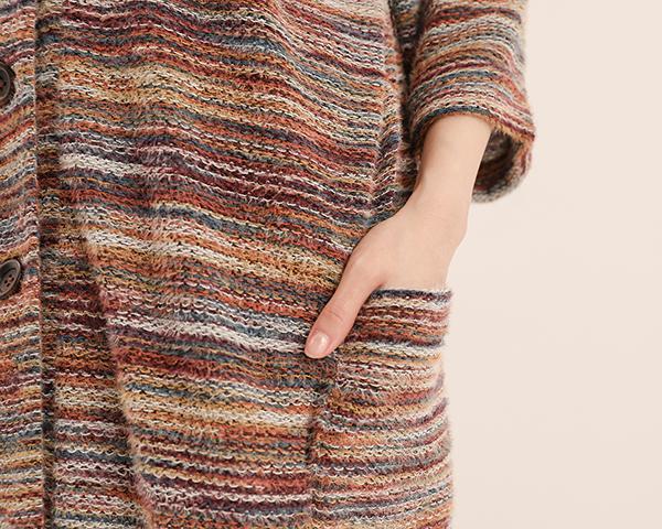 Flora_緋花大口袋罩衫_波西米亞彩 