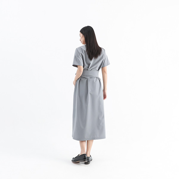 Dust_塵埃變化綁帶洋裝_灰 