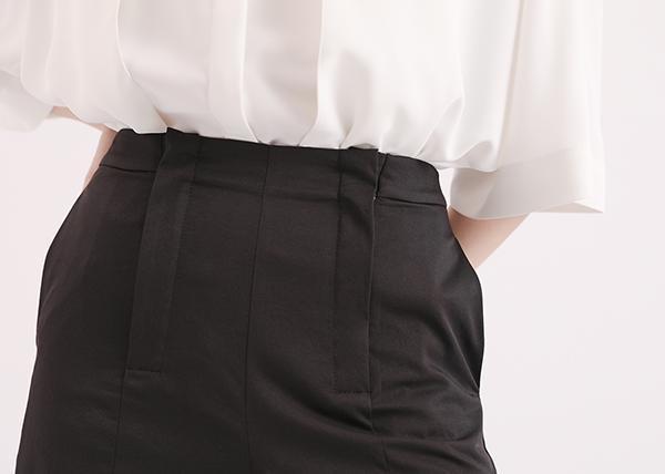 Extend_延伸開衩寬褲_黑 