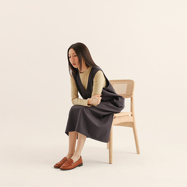 Serenor_從容毛料針織上衣_黃 