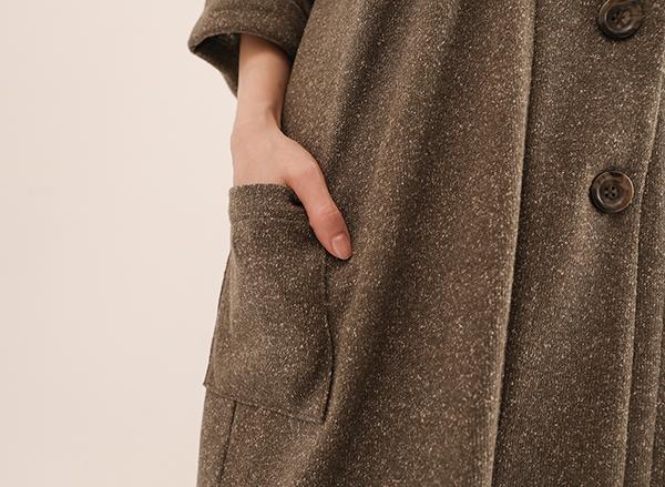 Flora_緋花大口袋罩衫_綠 