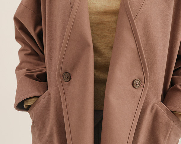 Weixin_維新褶片外套_粉棕 