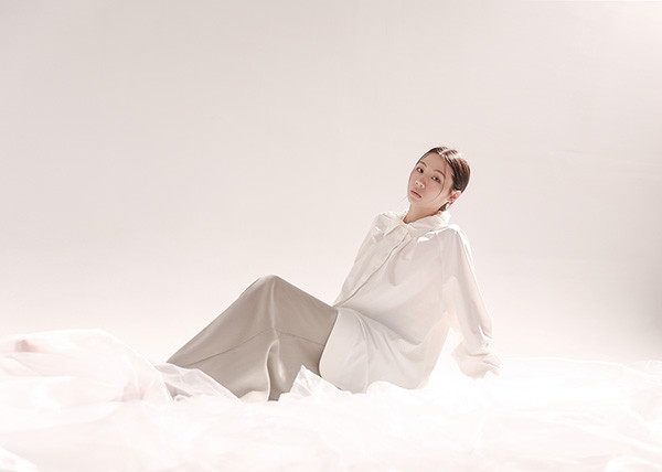 AlmondBlossoms_杏花長版襯衫_白 