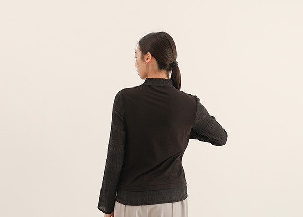 Whirling_周旋透視上衣_黑 