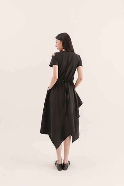 Tsuiman_翠曼綁帶洋裝_黑 