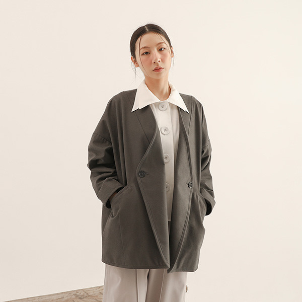 Weixin_維新褶片外套_灰 