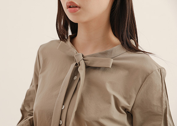 Graceful_曼妙綁帶洋裝_棕 