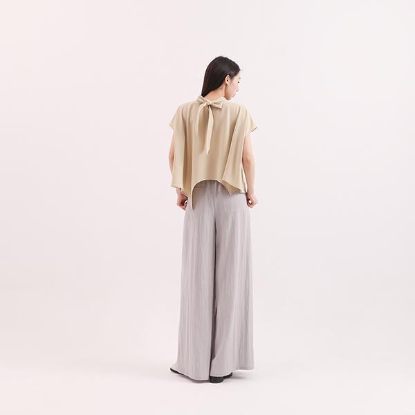 Chunmian_春眠立領變化上衣_芥末黃 