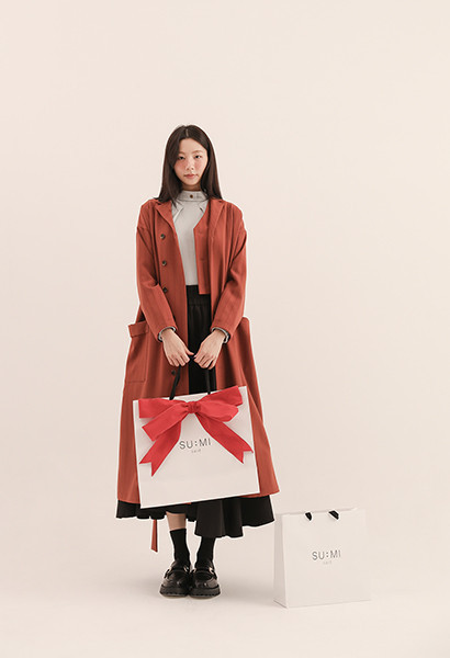 Glide_飛躍襯衫洋裝_橘紅 