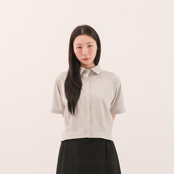 Erya_爾雅條帶襯衫_灰 