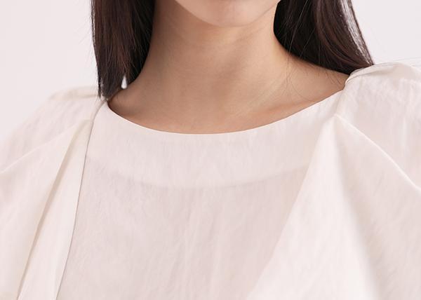 Xinpan_新畔荷葉上衣_白 