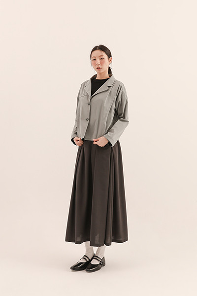 Subtle_隱微褶片西裝上衣_柳青 