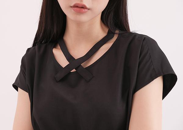 Xiyue_溪月綁帶洋裝_黑 