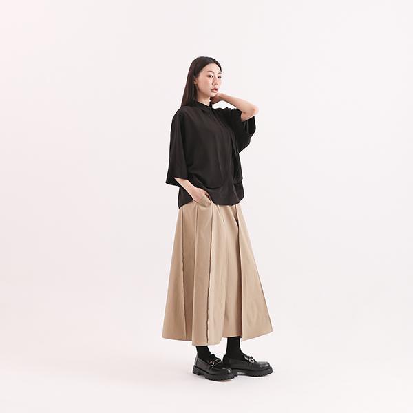 Trigonometric_三角函數小露背襯衫_黑 