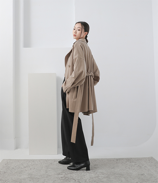 Jiaren_佳人風衣外套_卡其 