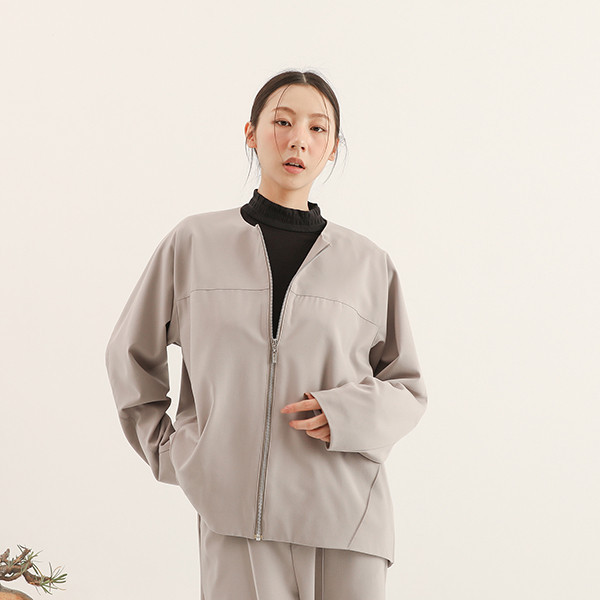 Vernal_春和剪接外套_灰 