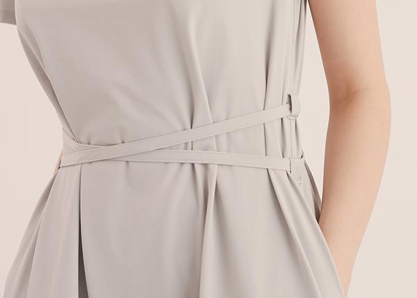 Tsuiman_翠曼綁帶洋裝_灰 